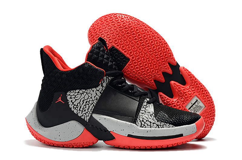Jordan Why Not Zer0.2 Cheetah Print Grey Black Red Shoes
